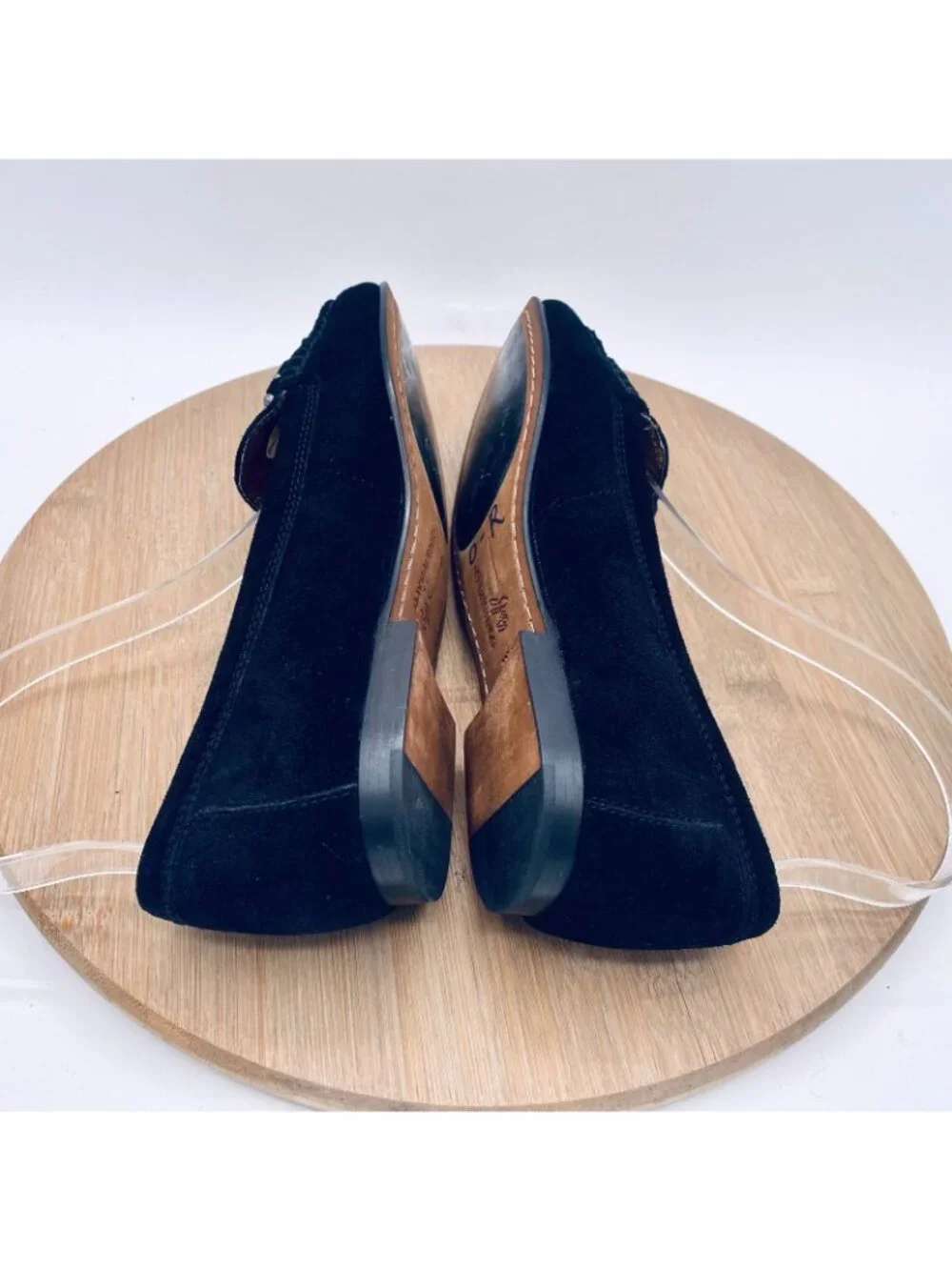 Donald Pliner Shoes Womens 9 N Black Suede Slip On Driving Loafers Horsebit